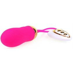 Generique Oeuf vibrant Stripe Sex 8.5 x 3cm Fuchsia